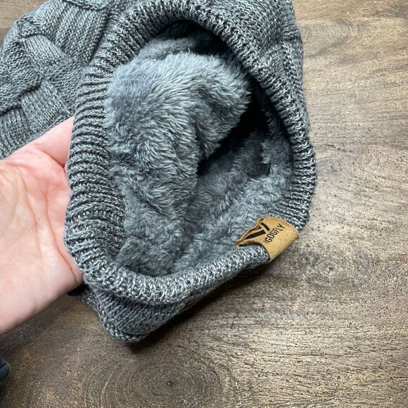 VGOGFLY Mens Slouchy Beanie Hat Adult One Size Knit‎ Fleece Lined Warm Winter - Picture 4 of 4